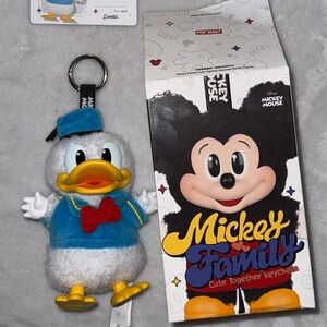 Disney Mickey and Friends Donald Duck Plush Keychain Cute Together Labubu